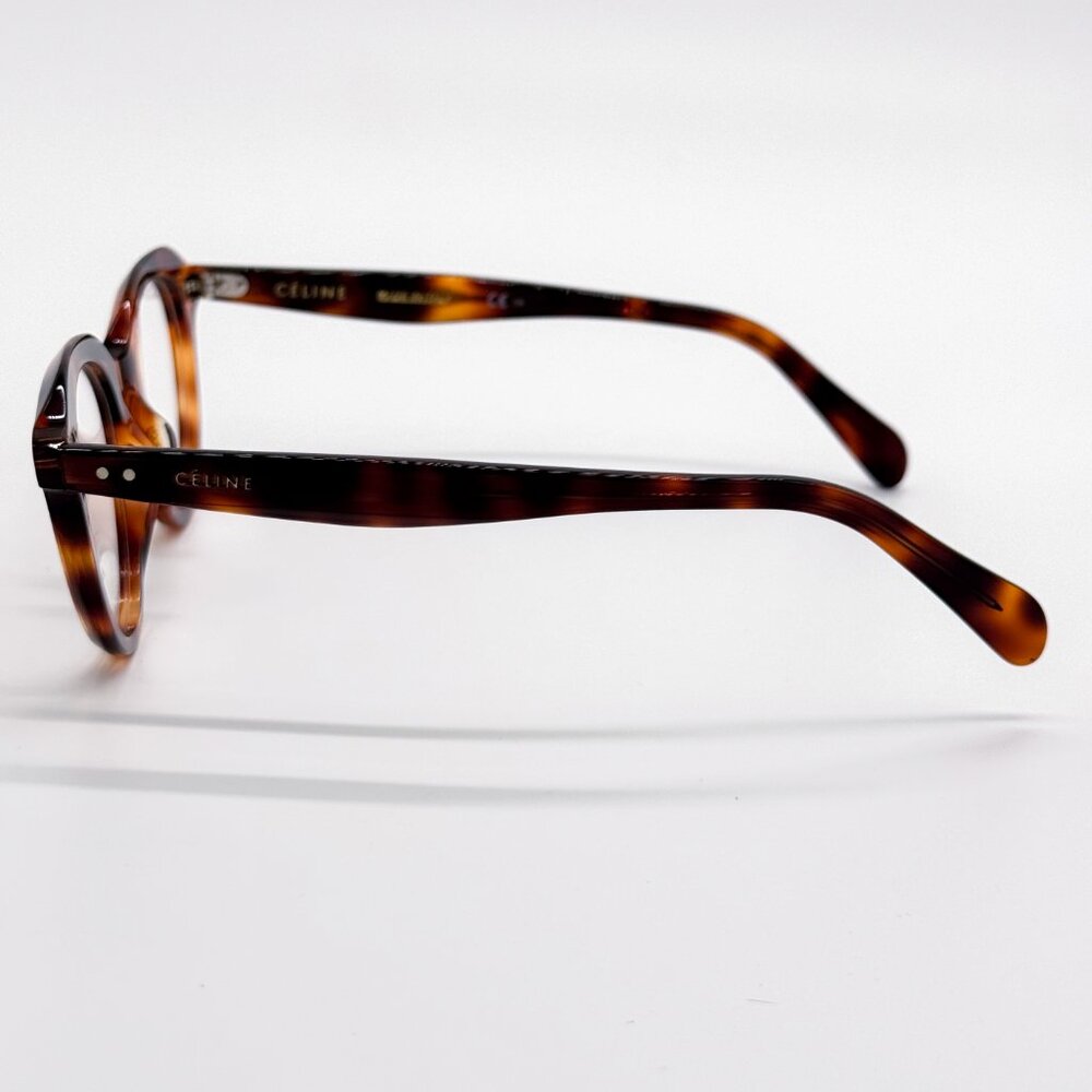 NEW CELINE CL41458 086 EYEGLASSES WOMEN HAVANA ROUND EYEWEAR CELINE - Picture 8 of 11